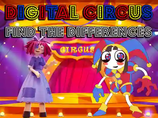 Spel Digital Circus Find The Differences aanlyn