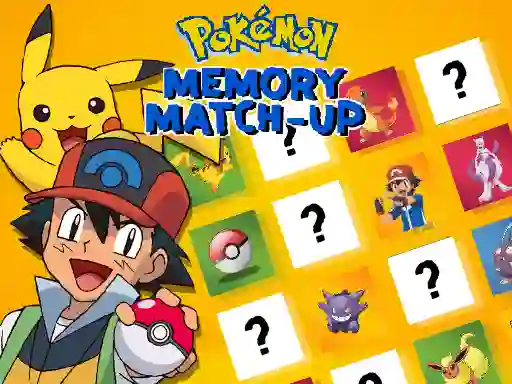 Spel Pokemon Memory Match-Up aanlyn