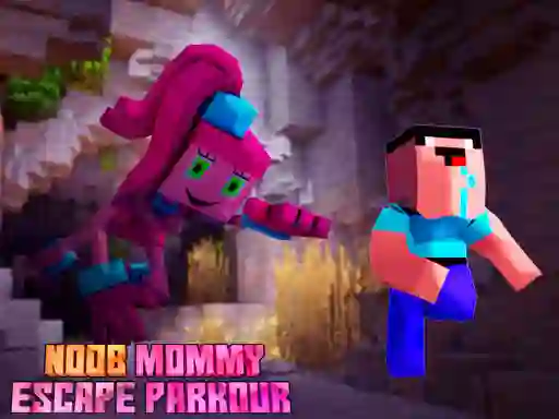 Spel Noob Mommy Escape Parkour aanlyn