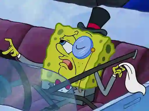 Spel Spongebob Driving Test Hidden aanlyn