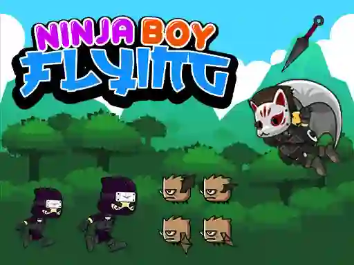Spel Ninja Boy Flying aanlyn