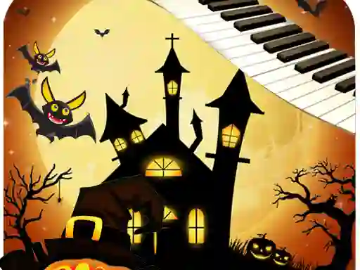 Spel Halloween Piano Tiles aanlyn
