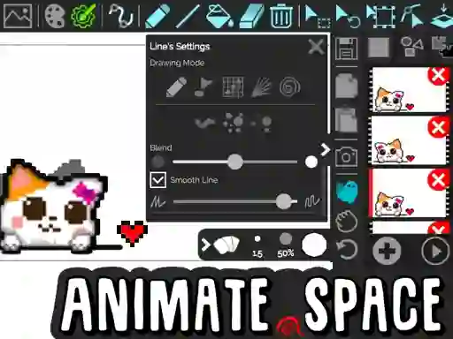 Spel Animate Space aanlyn