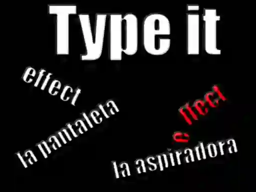 Spel Type it aanlyn