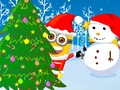 Spel Minions Kersfees Snowball Wars  aanlyn