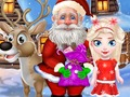 Spel Slaan beseerde Santa en Kersfees Elk  aanlyn