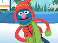 Spel 123 Sesamestraat: Grover's Winterspele  aanlyn