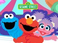 Spel 123 Sesamestraat: Story Book Builder  aanlyn