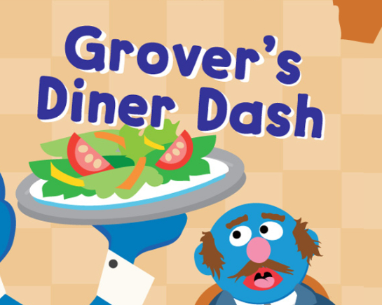 Spel 123 Sesamestraat: Grover's Diner Dash  aanlyn
