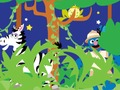 Spel 123 Sesamestraat: Plaas die diere  aanlyn
