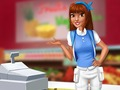 Spel Super Market kassier meisie aanlyn