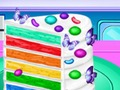 Spel Vincy kook reënboog-verjaardagkoek  aanlyn