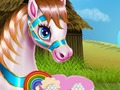 Spel Reënboogkoek vir ponie  aanlyn