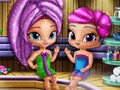 Spel Shimmer and Shine: sprankelende jenewer in die sauna  aanlyn