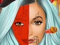 Spel Kylie Jenner: Die kuns van Halloween-gesigverf  aanlyn
