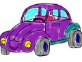 Spel Cartoon Car Inkleurboek  aanlyn