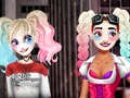Spel Harley Quinn Haar- en Make-up Studio  aanlyn