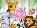Spel Diere: gly legkaarte  aanlyn