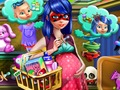 Spel Lady Mama gaan inkopies doen  aanlyn