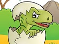 Spel Dino kleurspeletjie aanlyn