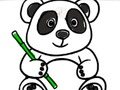 Spel Terug skool toe: Panda-kleur  aanlyn