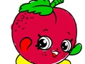 Spel Terug skool toe: appelkleurboek aanlyn