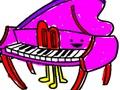 Spel Terug skool toe: Musiekinstrumente Kleurboek  aanlyn