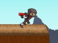 Spel Ninja Run-dubbelspring  aanlyn