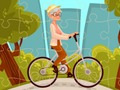 Spel Gelukkige fietsry legkaart  aanlyn