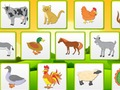 Spel Plaasdiere Kinders leer geheue  aanlyn
