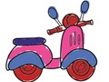 Spel Stad Scooter rit kleur  aanlyn