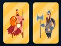 Spel Spartan en Viking Warriors Memory  aanlyn