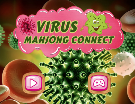 Spel Virus mahjong verbinding aanlyn