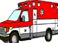 Spel Ambulans vragmotors kleur bladsye  aanlyn