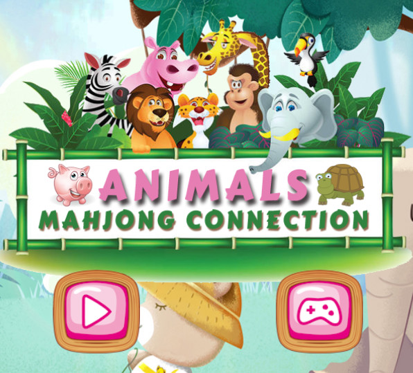 Spel Diere Mahjong Connection  aanlyn