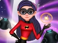 Spel Superheld Violet Fashion Shoot  aanlyn