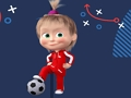 Spel Masha and the Bear Voetbal  aanlyn