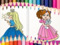 Spel Pragtige prinses inkleurboek  aanlyn