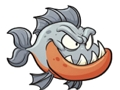 Spel Oulike Piranha legkaarte  aanlyn