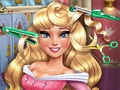 Spel Slapende prinses regte haarsny  aanlyn