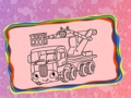 Spel Snaakse vragmotors inkleur  aanlyn