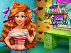 Spel Jessie se stylvolle regte haarsny  aanlyn