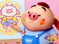 Spel Terug na skool kleurboek vark  aanlyn