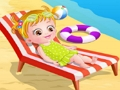 Spel Baba Hazel op die strand aanlyn