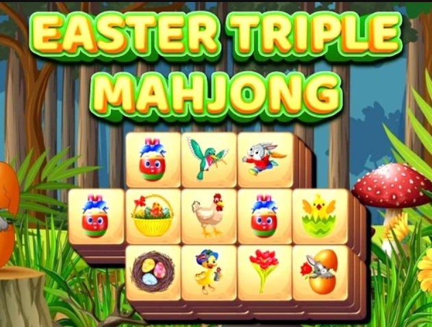 Spel Paasfees Triple Mahjong  aanlyn