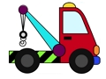Spel Kleurboek: graafmotors  aanlyn