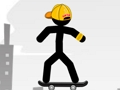 Spel Stickman Skater aanlyn