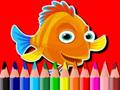 Spel Terug Skool toe: Vis Kleurboek  aanlyn