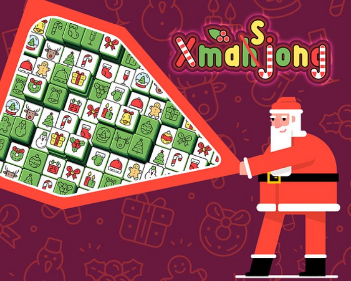 Spel Kersfees Mahjong  aanlyn