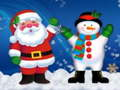Spel Kersfees Snowman legkaart  aanlyn